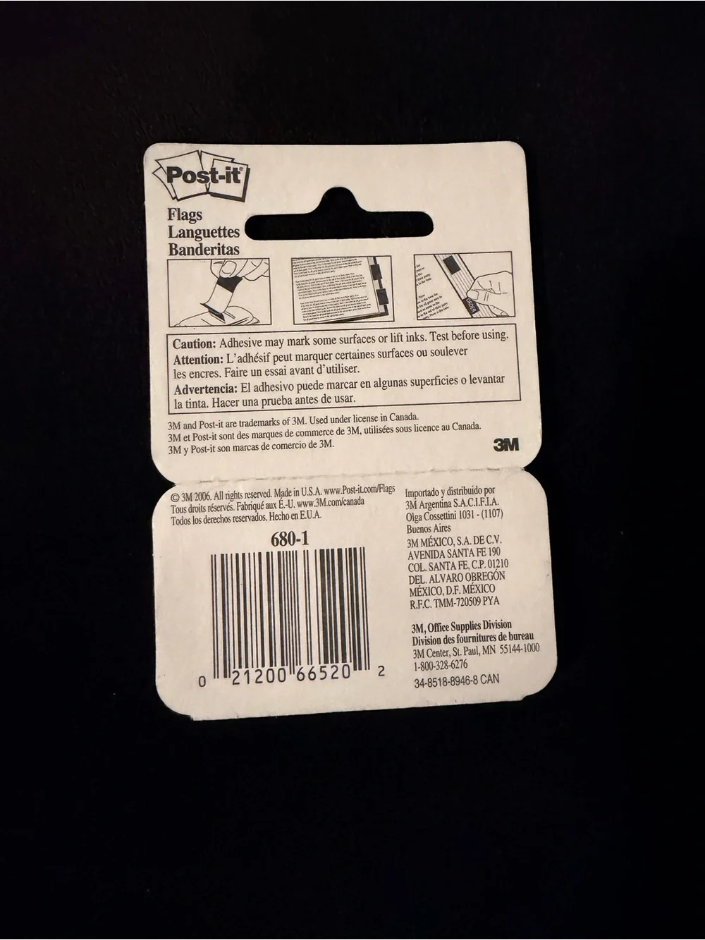 Post-it Brand Red Page Flags 1” x 1.7” | New 2-Pack Lot | (100 Total Flags)